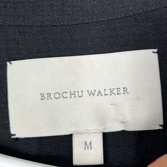 Brochu Walker The Madsen Shirtdress in Black Size Medium - Picture 10 of 16